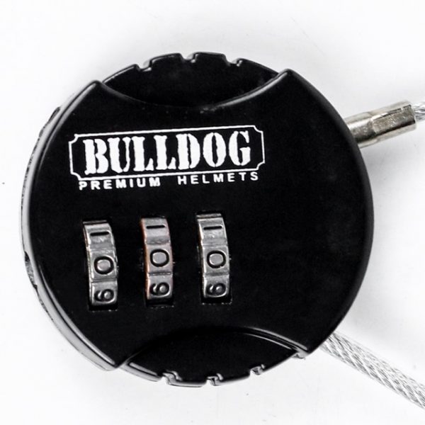 Khóa số Bulldog – Khóa dây chống trộm cho mũ bảo hiểm