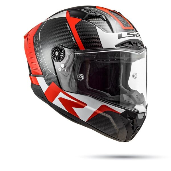 Mũ LS2 FF805 Carbon THUNDER RACING 1 Red/White