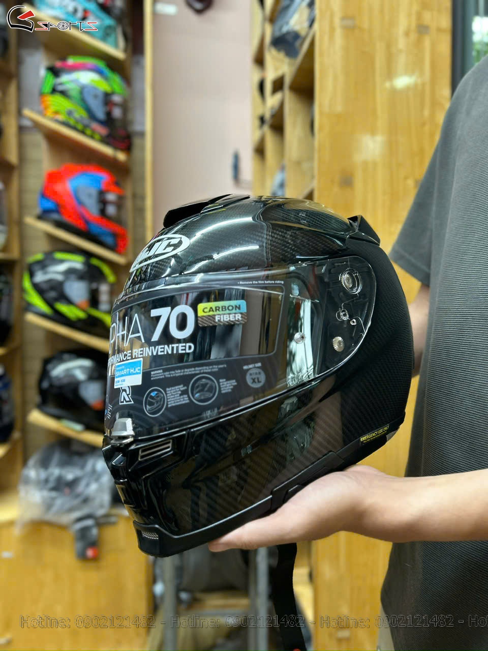 mu bao hiem hjc rpha 70 carbon 3