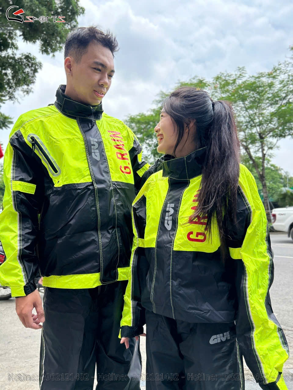 Áo mưa bộ Givi chính hãng GRA01 ao mua bo givi chinh hang 43