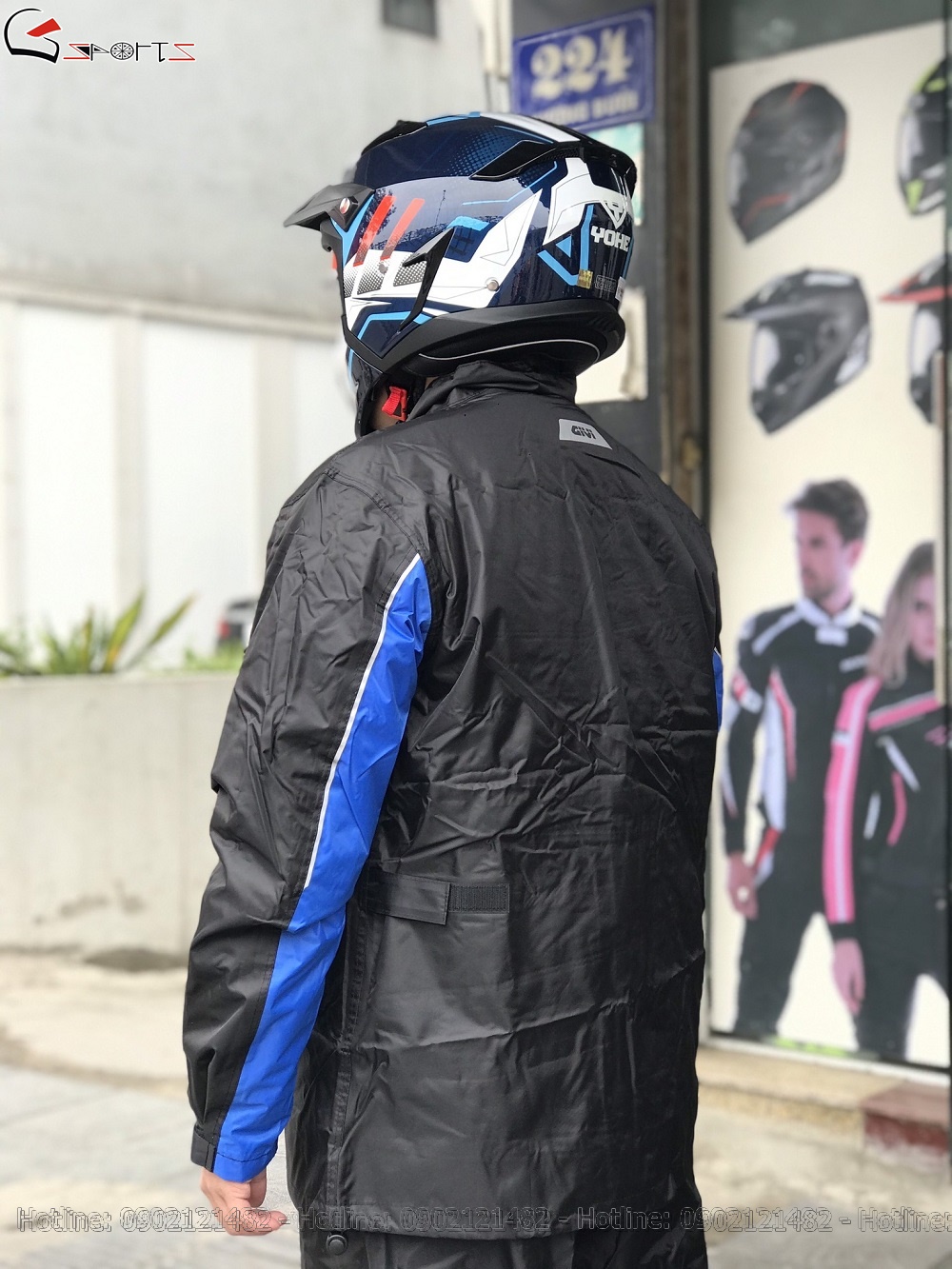 Áo mưa bộ Givi RRS06 ao mua bo givi rrs06 ha noi