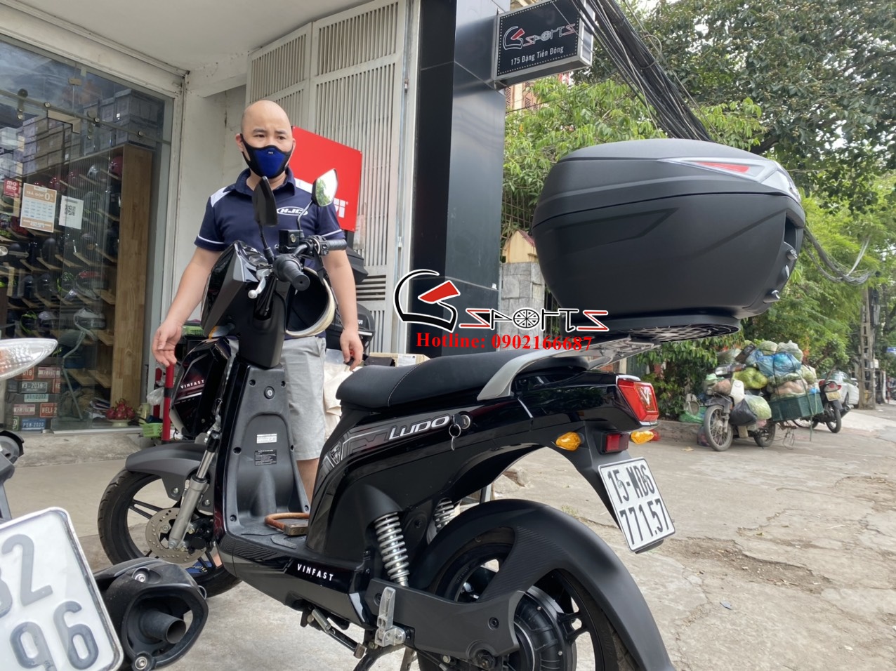 thung givi c30n lap xe vinfast ludo 6