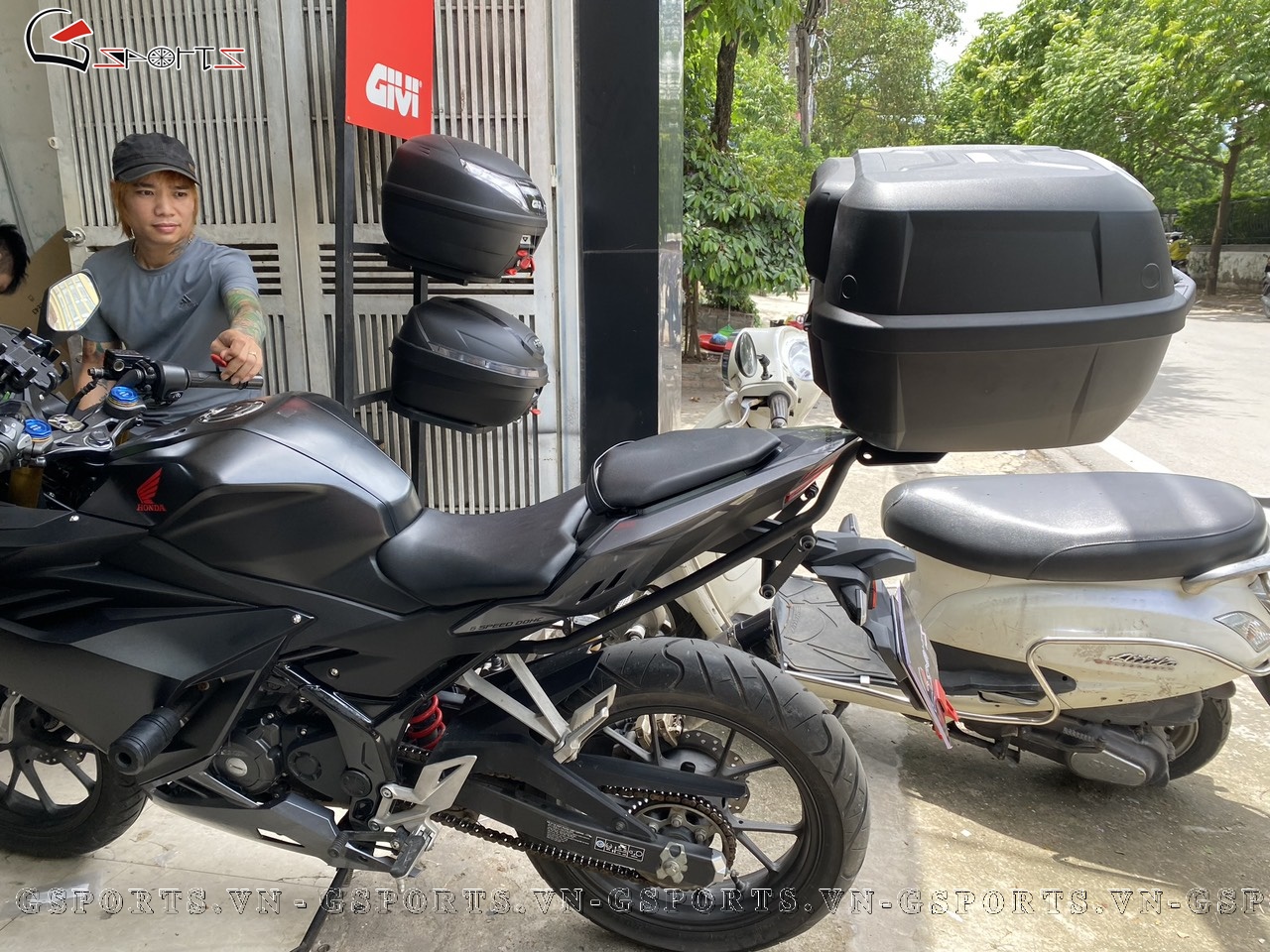 CBR150R lap thung givi e43ntl gsports 4