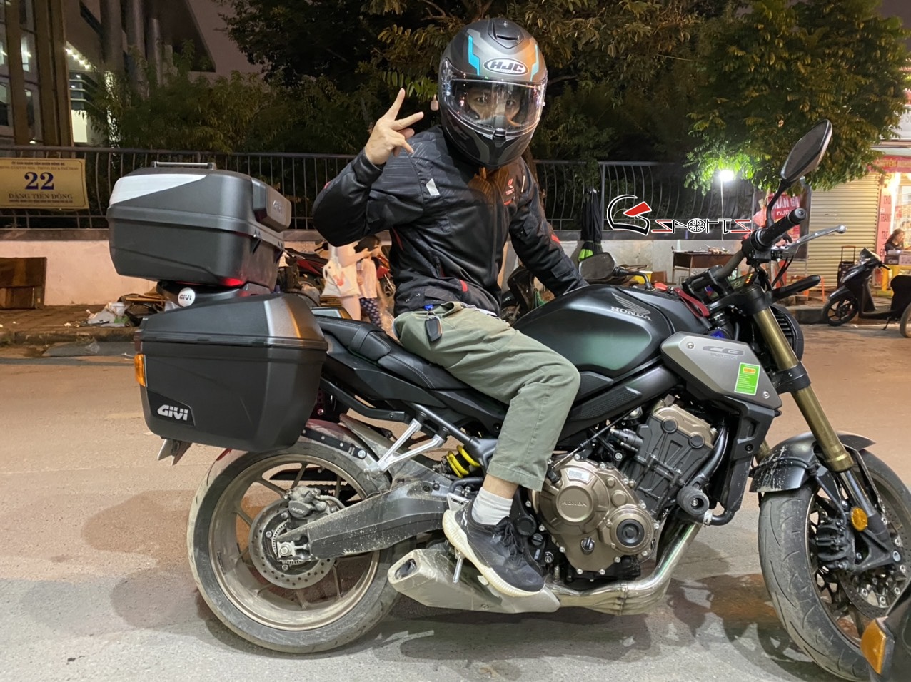 honda cb 650r lap full 3 thung givi 1
