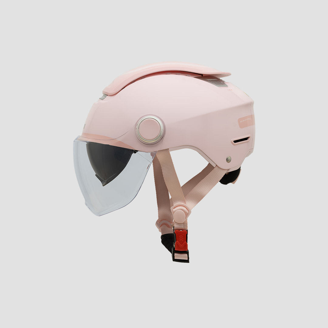 non bao hiem falcon bee mau hong goc ngang Falcon Helmets