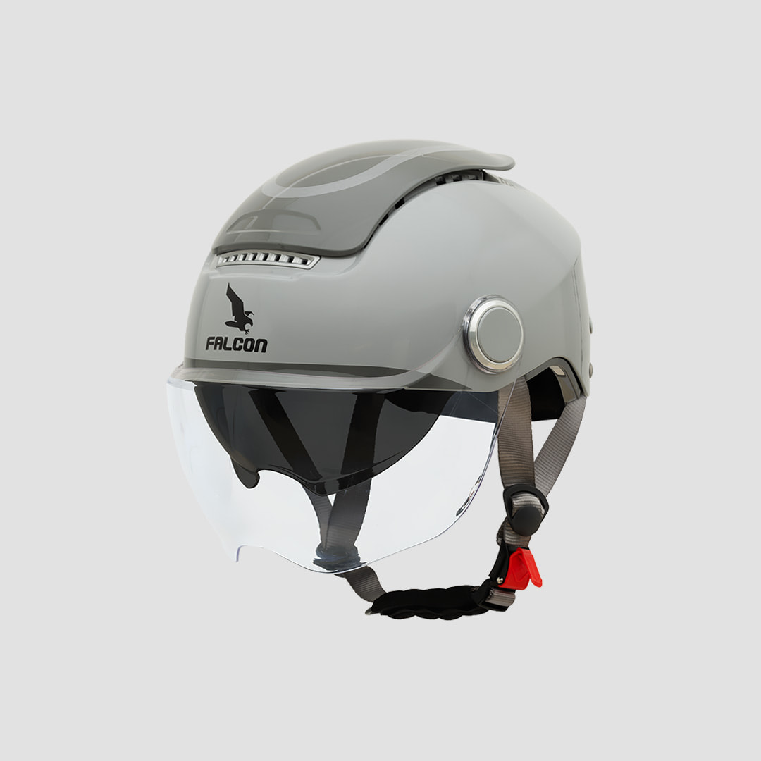 non bao hiem falcon bee mau xam Falcon Helmets