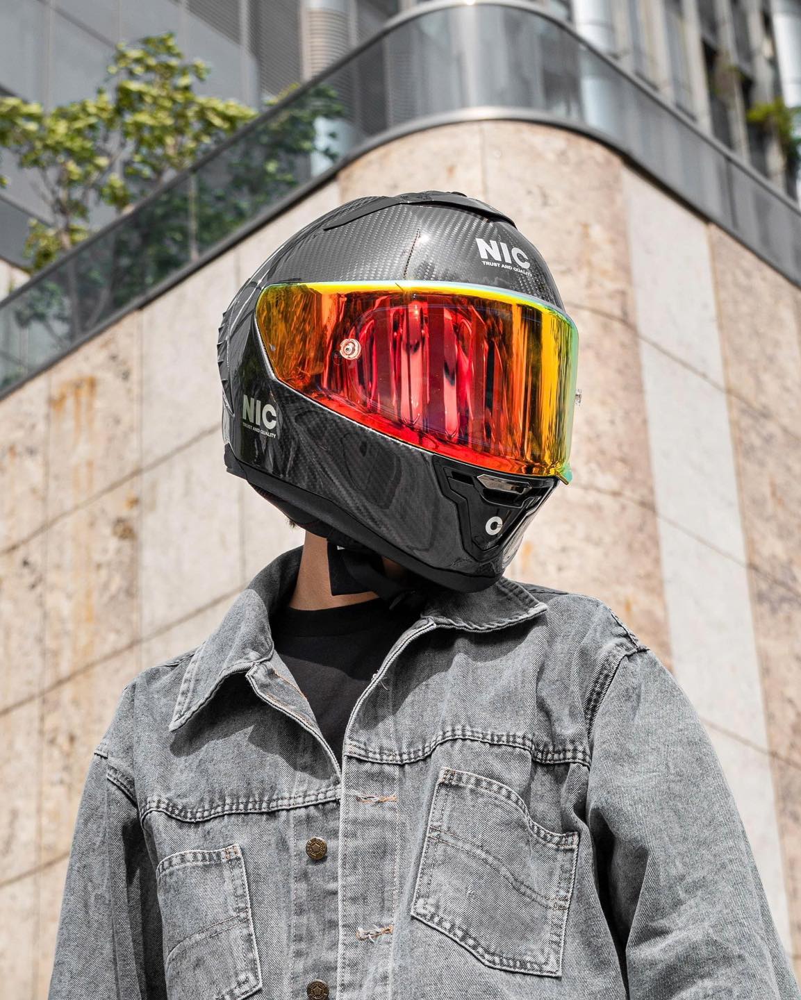 Mu bao hiem NIC N01 F CARBON chinh hang tai GSPORTS