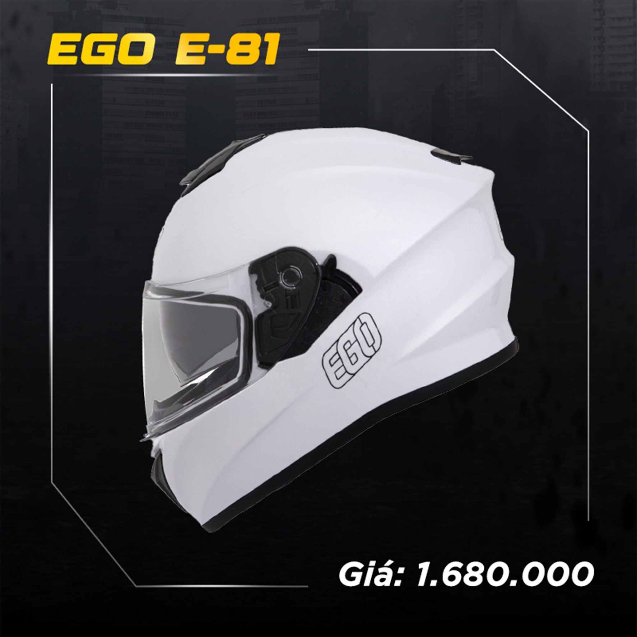 Mu bao hiem EGO E81 mau mu fullface gia re tai Gsports