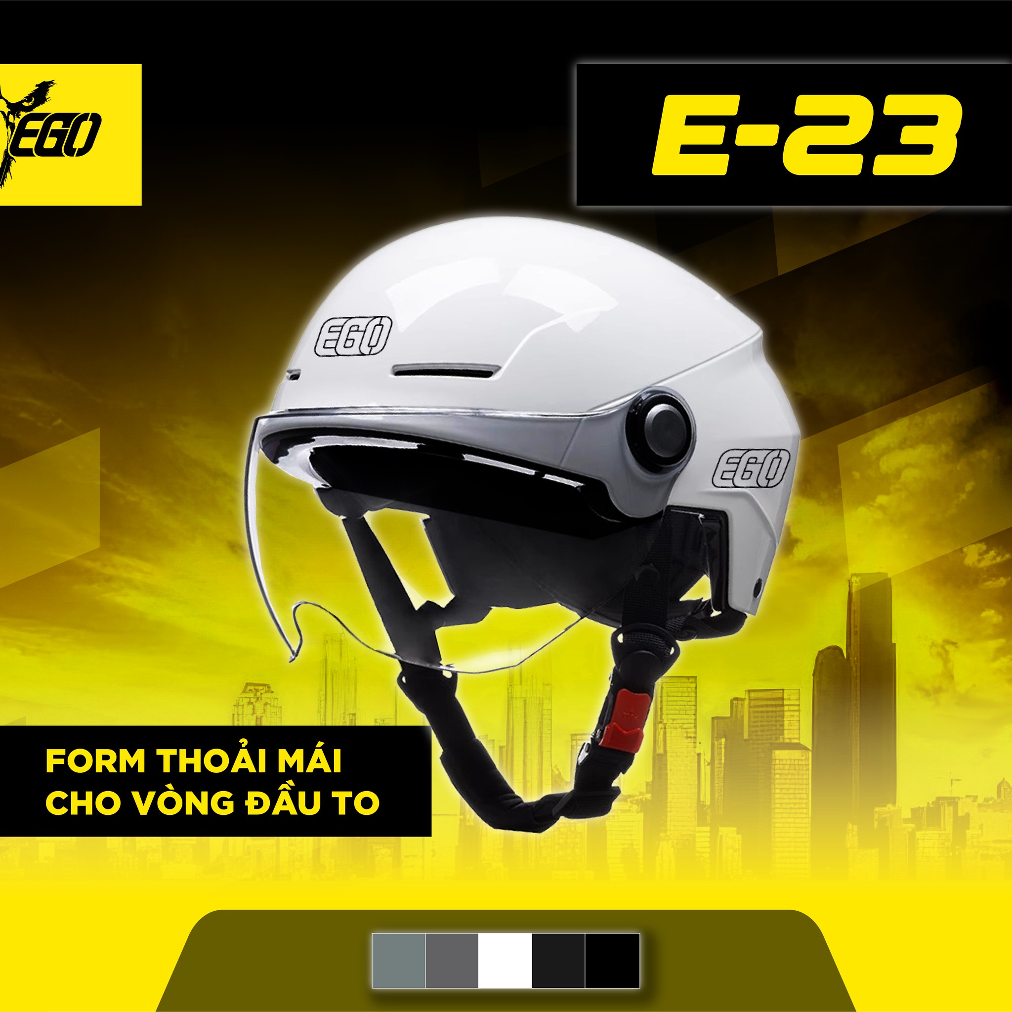 Mu bao hiem EGO E23 co kinh