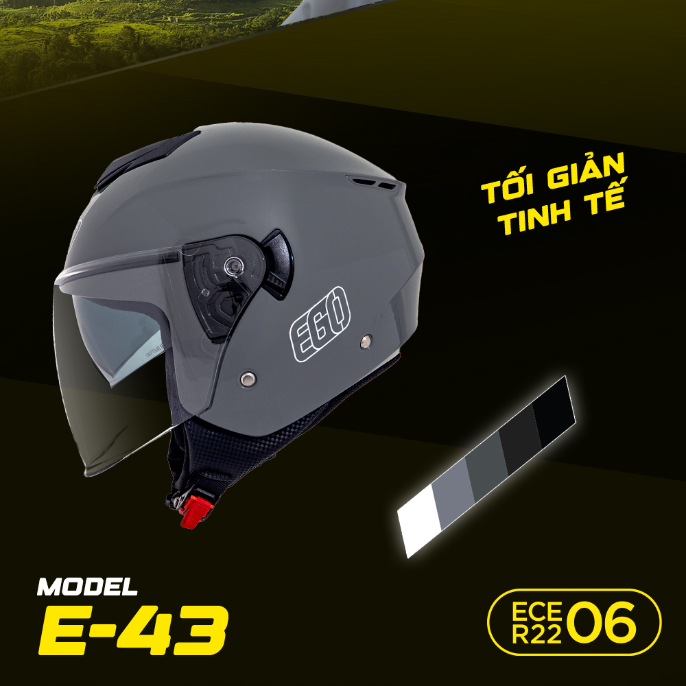 Mu bao hiem EGO E43 hai kinh.