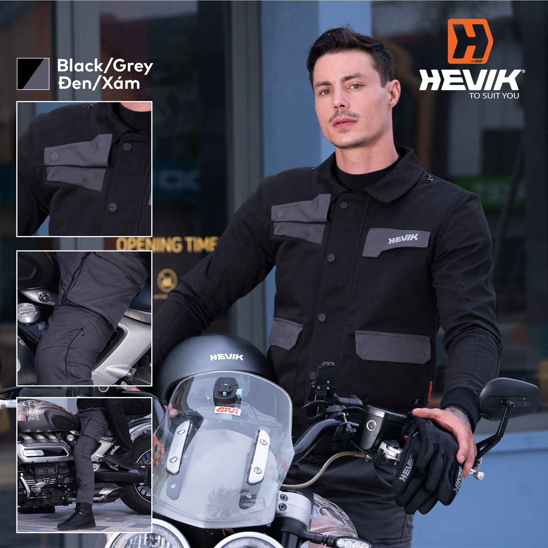 Quần áo motor Hevik đi tour quan ao motor hevik di tour 1