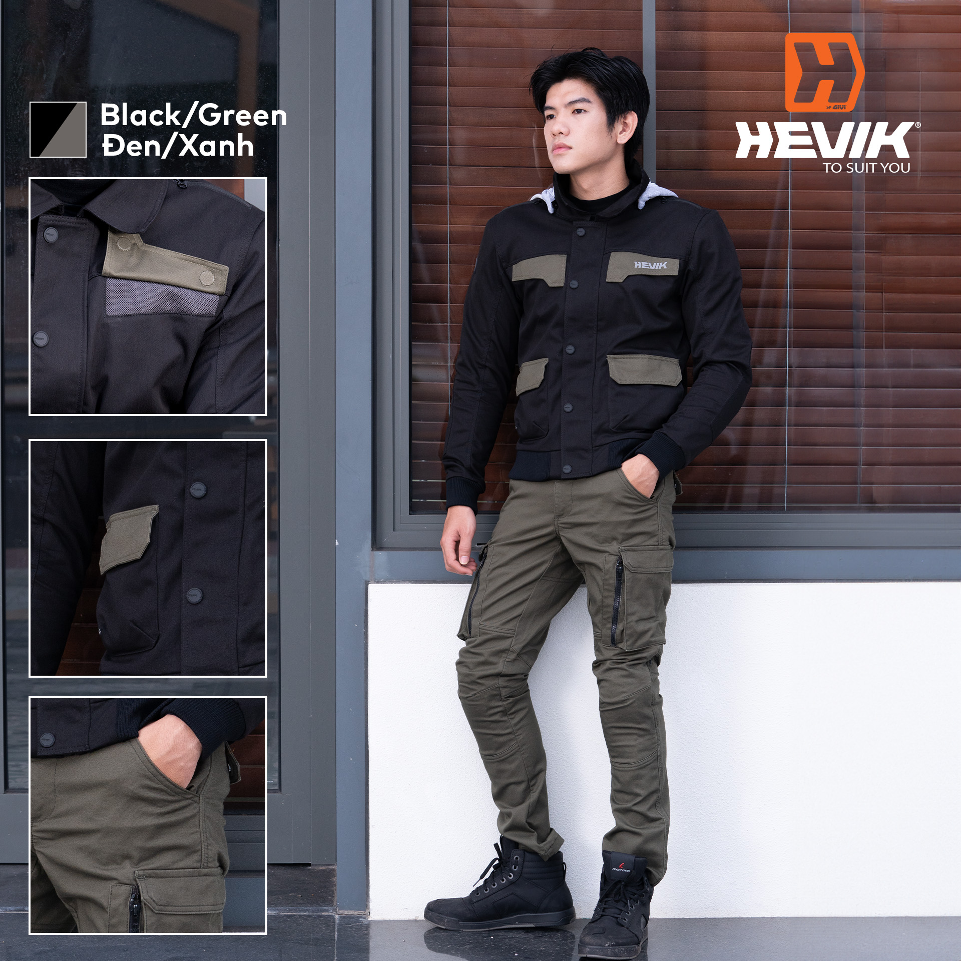 Quần áo motor Hevik quan ao motor hevik gsports 2