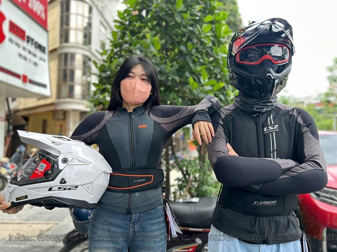 ao giap motor ls2 x armor